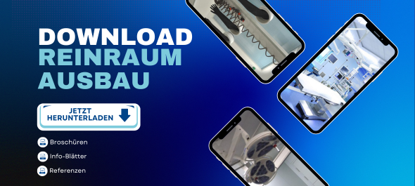 Projektbilder als Symbol für den Download von Unterlagen im Reinraumausbau