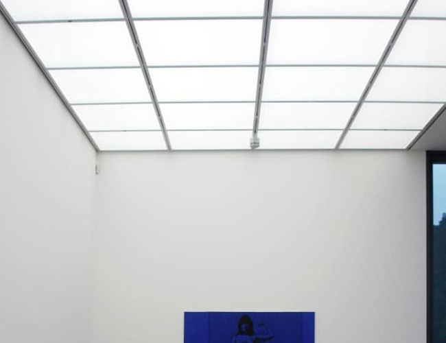 Lichtdecke mit Glaseinlage