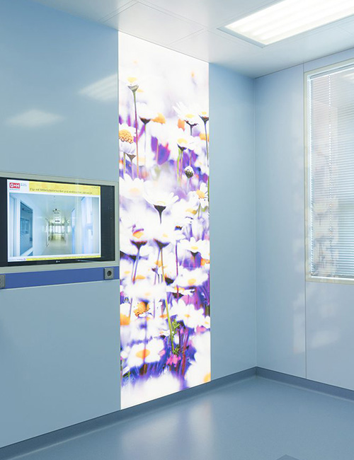 Reinraum-Wände mit Gestaltung