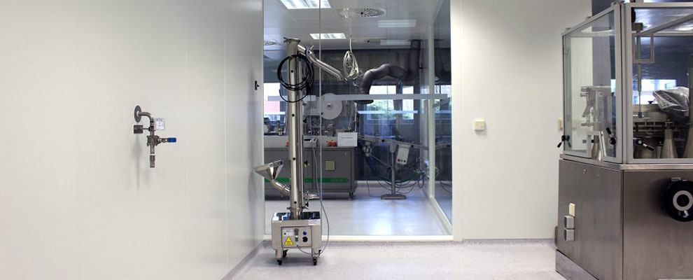 Reinraum in der Pharmafertigung Schiffweiler
