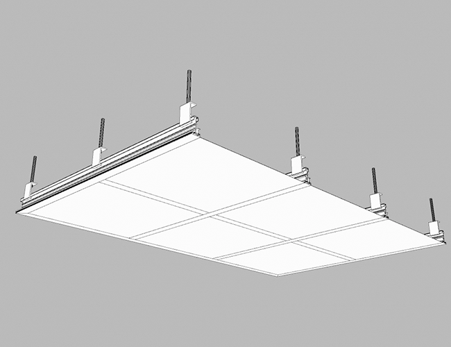 Zeichnung einer Reinraum-Decke Typ VarioAccess nicht begehbar